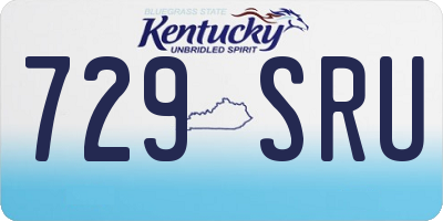 KY license plate 729SRU