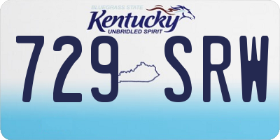 KY license plate 729SRW
