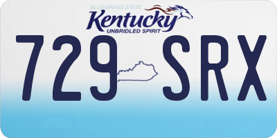 KY license plate 729SRX