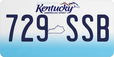 KY license plate 729SSB
