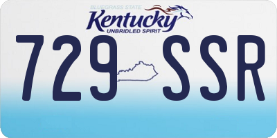KY license plate 729SSR