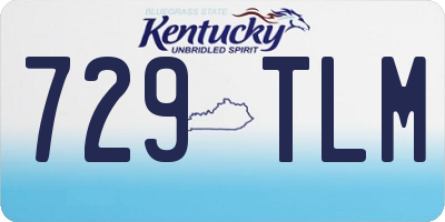 KY license plate 729TLM