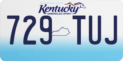 KY license plate 729TUJ