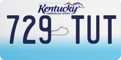 KY license plate 729TUT