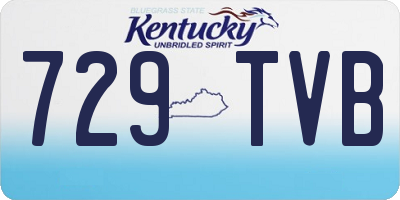 KY license plate 729TVB