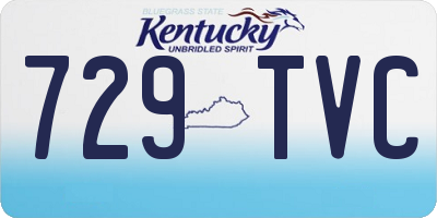 KY license plate 729TVC