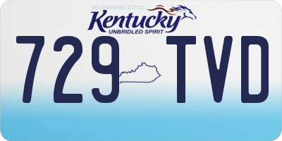 KY license plate 729TVD