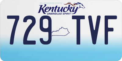 KY license plate 729TVF