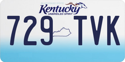 KY license plate 729TVK