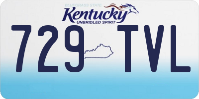KY license plate 729TVL