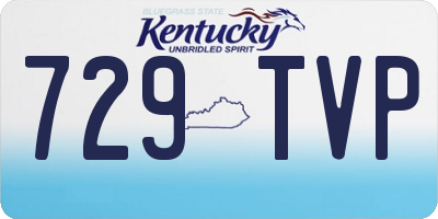 KY license plate 729TVP