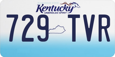 KY license plate 729TVR