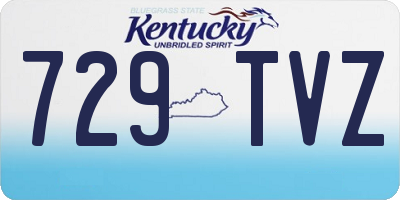 KY license plate 729TVZ