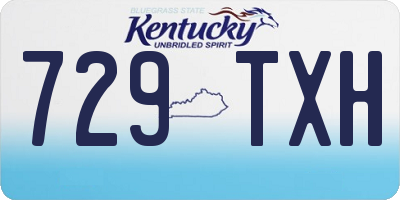 KY license plate 729TXH