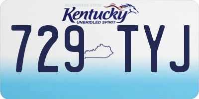 KY license plate 729TYJ