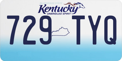 KY license plate 729TYQ