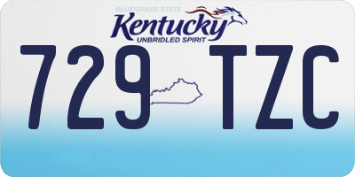 KY license plate 729TZC