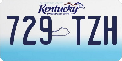 KY license plate 729TZH