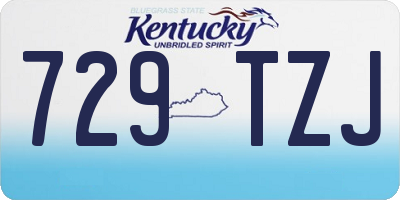 KY license plate 729TZJ