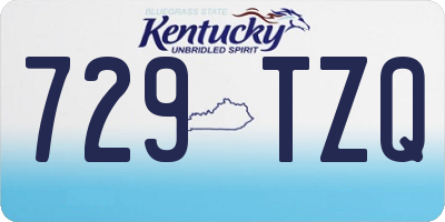 KY license plate 729TZQ