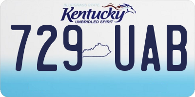 KY license plate 729UAB