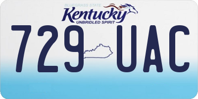KY license plate 729UAC