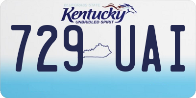 KY license plate 729UAI