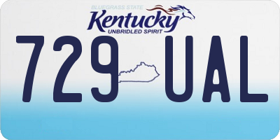 KY license plate 729UAL