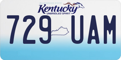 KY license plate 729UAM