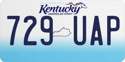 KY license plate 729UAP