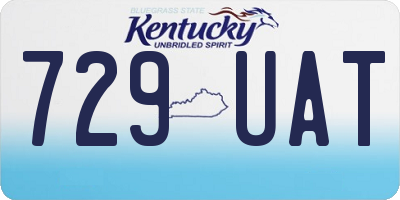 KY license plate 729UAT