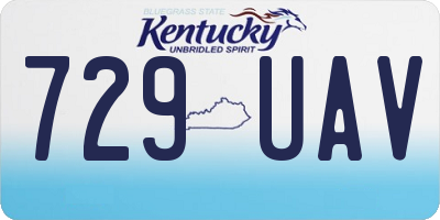 KY license plate 729UAV