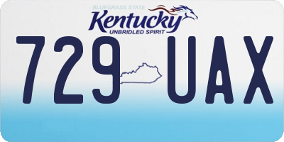 KY license plate 729UAX