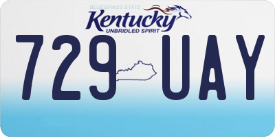 KY license plate 729UAY