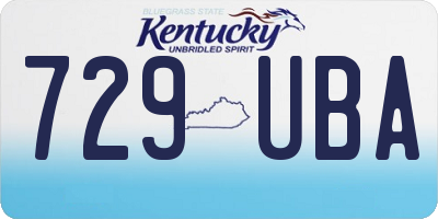 KY license plate 729UBA