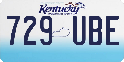 KY license plate 729UBE