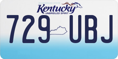 KY license plate 729UBJ