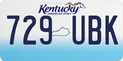 KY license plate 729UBK