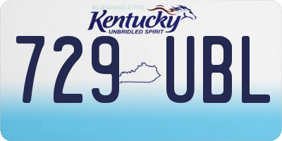 KY license plate 729UBL