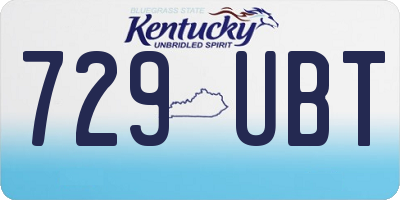 KY license plate 729UBT