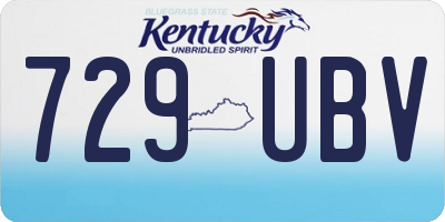 KY license plate 729UBV