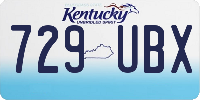 KY license plate 729UBX