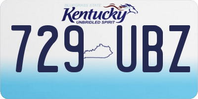 KY license plate 729UBZ