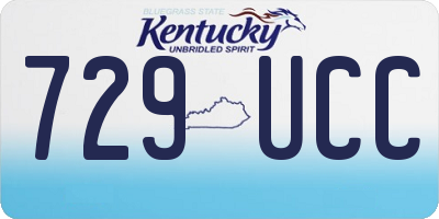 KY license plate 729UCC