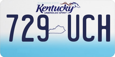 KY license plate 729UCH