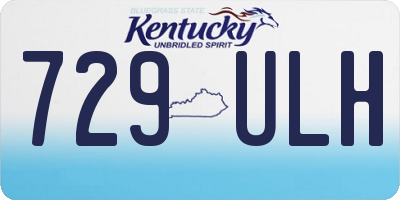KY license plate 729ULH