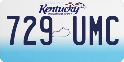 KY license plate 729UMC