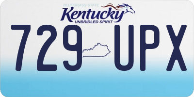 KY license plate 729UPX