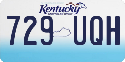 KY license plate 729UQH