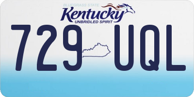KY license plate 729UQL